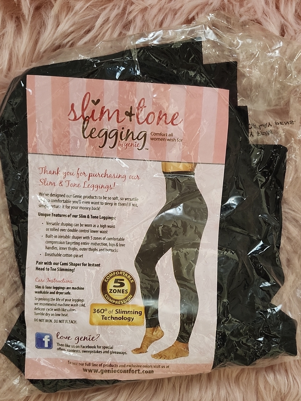 Brand New BLACK GENIE Slim & Tone Legging-L